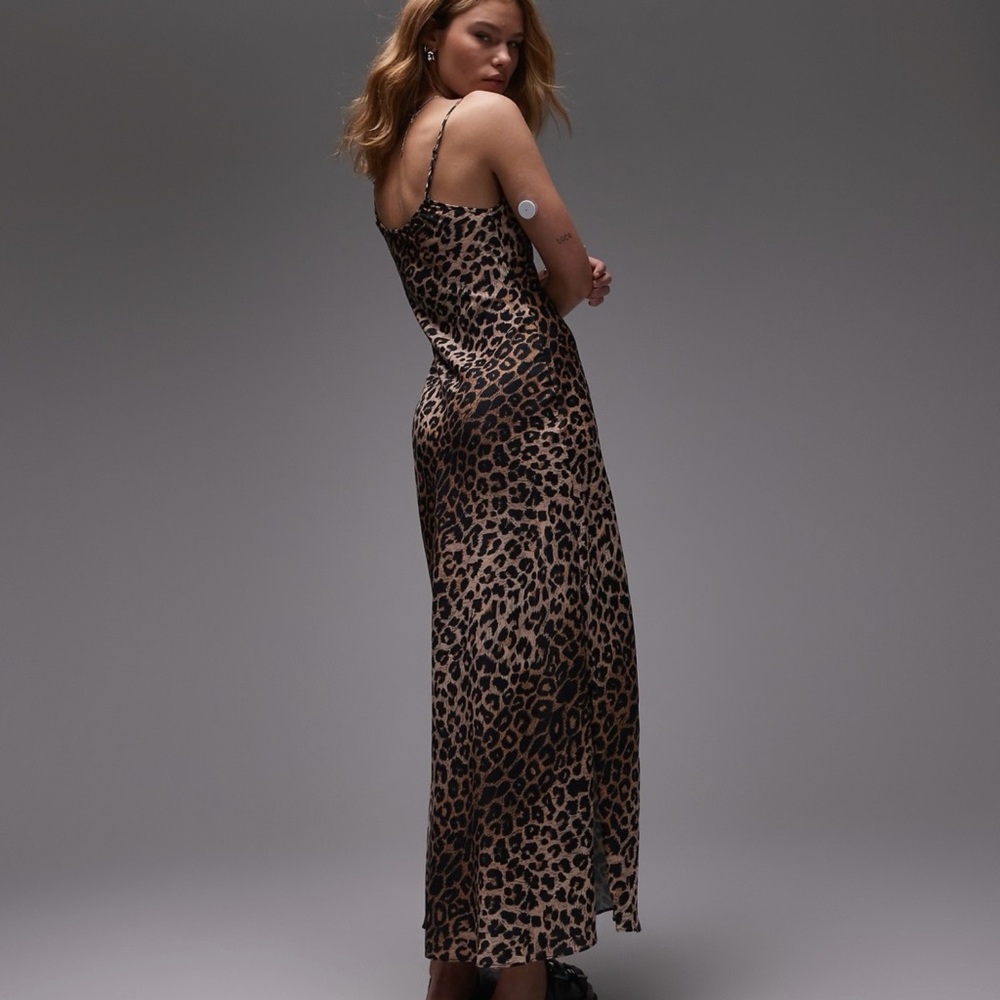 All Saints Animal Print Slip Dress